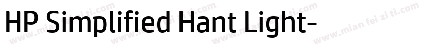 HP Simplified Hant Light字体转换